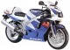 GSXR 600 model 1997 modrobílá