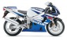 GSXR 600 model 2002 modrobílá